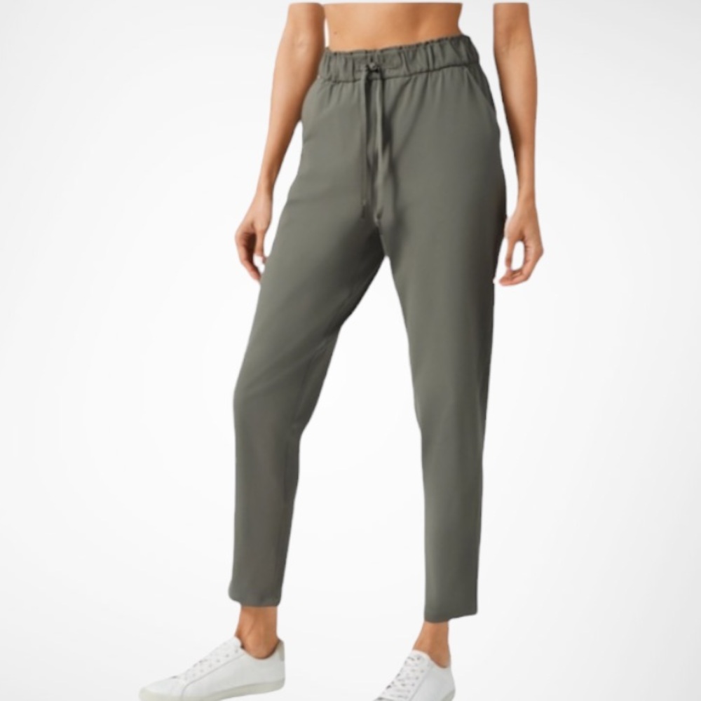 LULULEMON Keep Moving Pant 7/8 High-rise In Grey sage 10